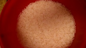 Soaked rice