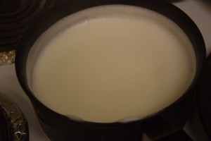 Boiled milk
