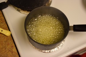 boiling sugar syrup