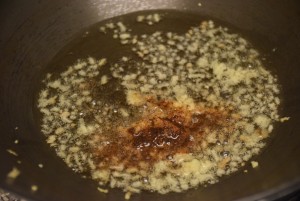 oil with garlic