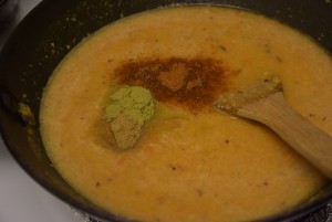 puree with spices