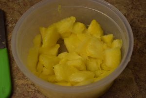 fresh pineapple cut