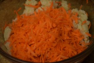 grated carrots