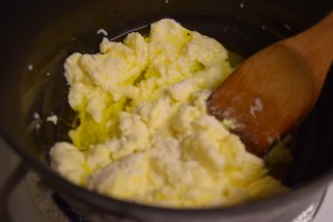 ghee with ricotta cheese