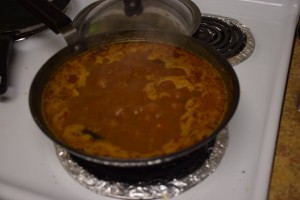 Chhole in wok
