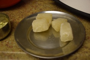 Flax gel cubes
