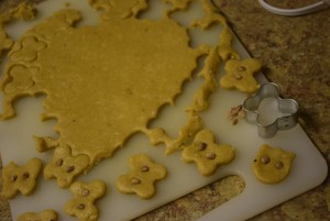cutting cookies