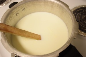 Milk boiling 