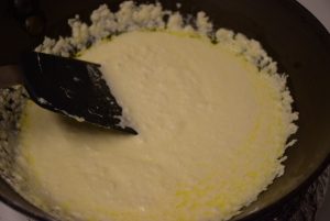 ricotta cheese in wok