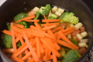 veggies in pan 2