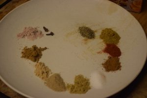 Spices used