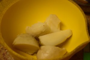 Boiled potatoes 