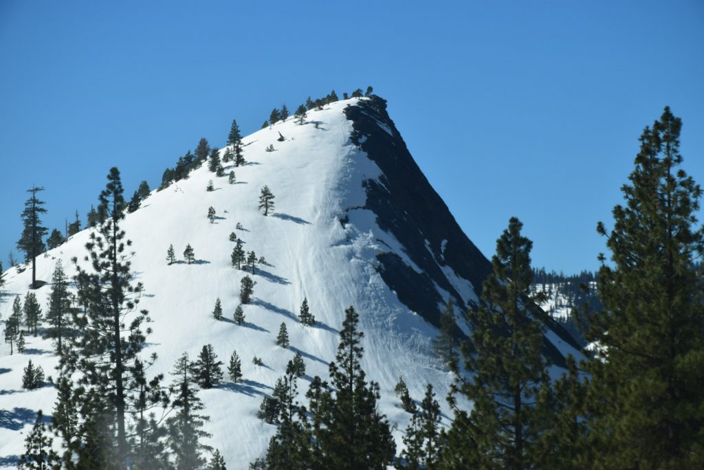 snow capped peaks