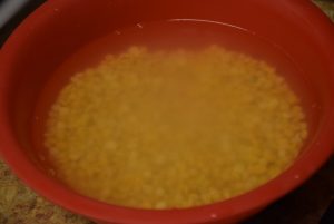 chana dal soaked