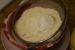 dry flour 