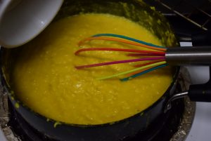 mashed with a whisk